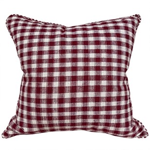 Berry Checked Cushions