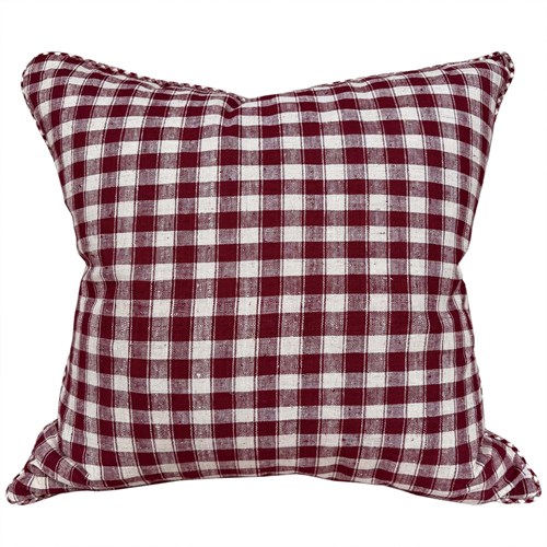 Berry Checked Cushions