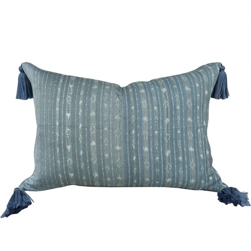 Flores Sikka Ikat Cushions, Blue