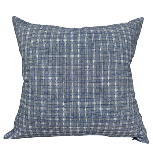 Basket Weave Blue And White Cushions