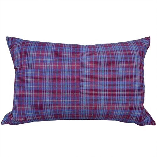 Blue And Berry Plaid Cushions