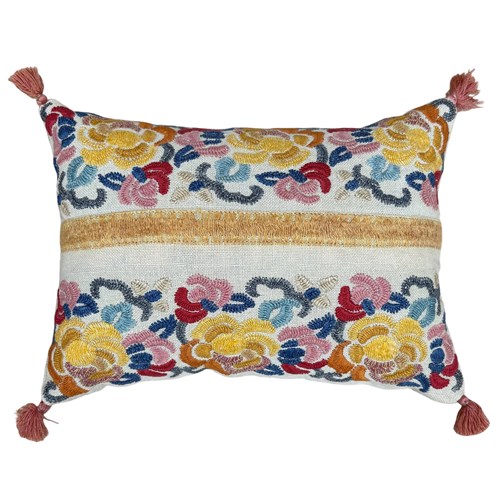 Balkan Embroidery Lavender Pillow
