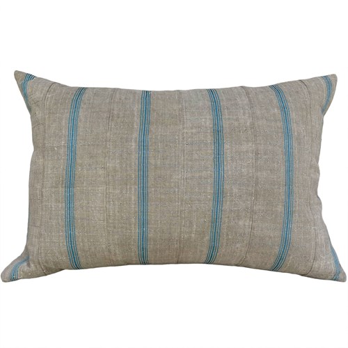 Yoruba Cushions, Blue Stripe