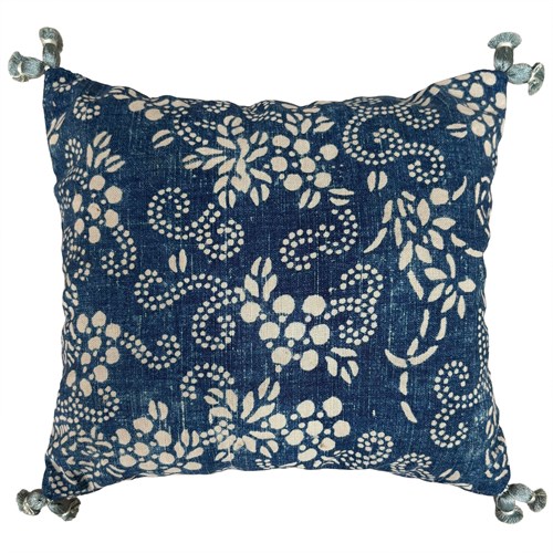 Indigo Resist Lavender Pillow