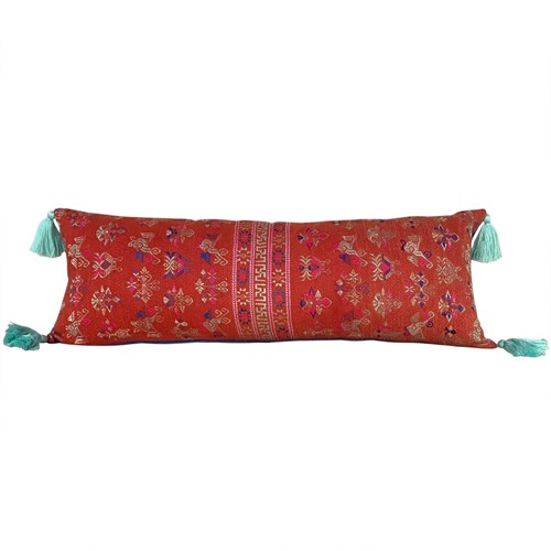 Red Earth Maonan Cushions With Tassels