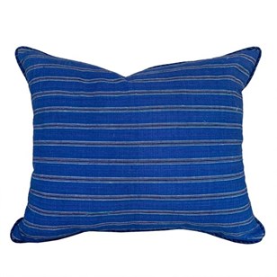Royal Blue Striped Songjiang Cushio...