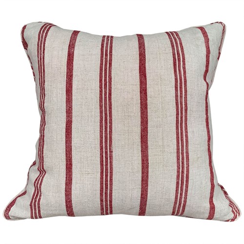 Hemp Red Striped Cushions