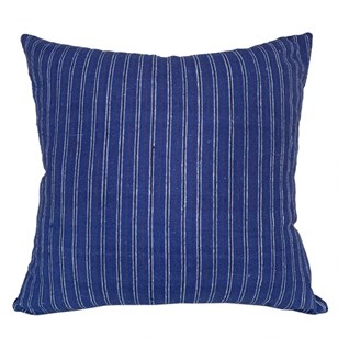 Blue And White Pinstripe Cushion