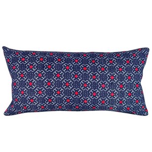 Pretty Indigo Wedding Blanket Cushi...