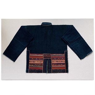 Framed Akha Hilltribe Jacket