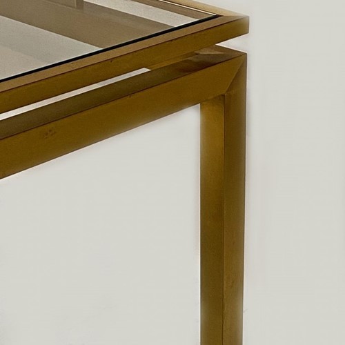 Satin Brass Coffee Table by Guy Lefevre for Jansen