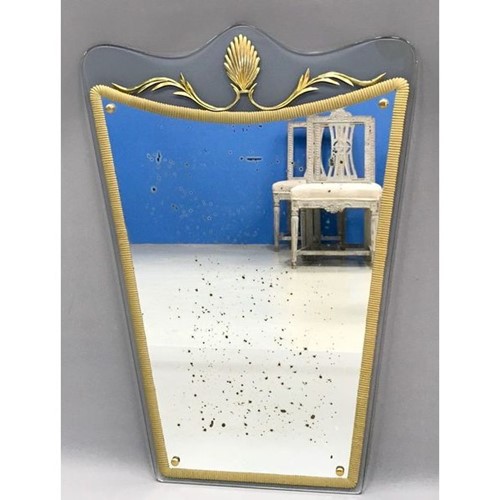 Wall Mirror by Cristal Arte. Italian c 1950