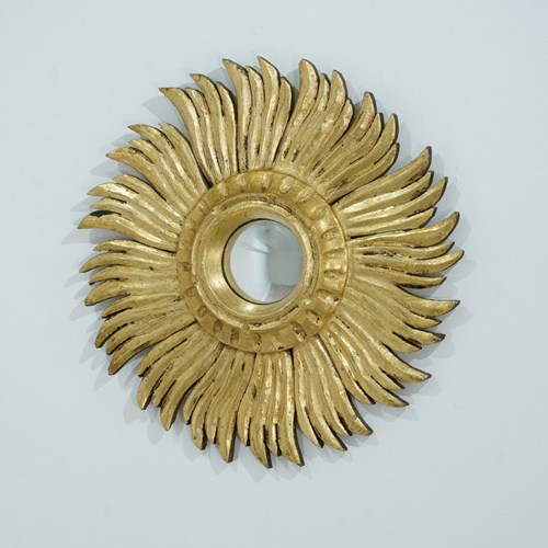 Swirling Sunburst Convex Mirror