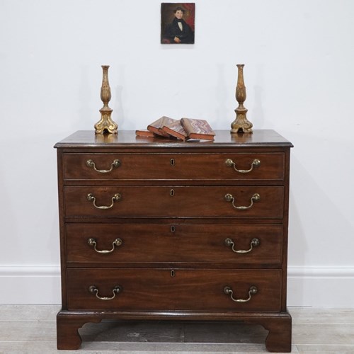 Small Georgian Mahogany Chest Of Drawers