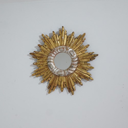 Gold And Silver Sunburst Mirror