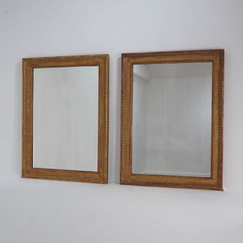 Pair Of  Gilded Mirrors