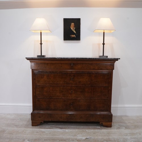 Burr Walnut Commode