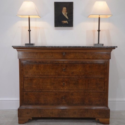 Burr Walnut Commode