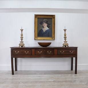 English Oak Dresser Base