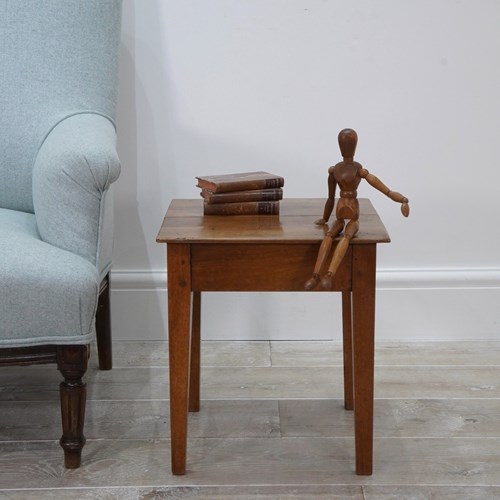 Fruitwood Stool / Side Table