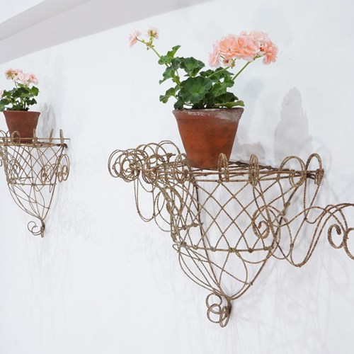Wirework Plant Sconces