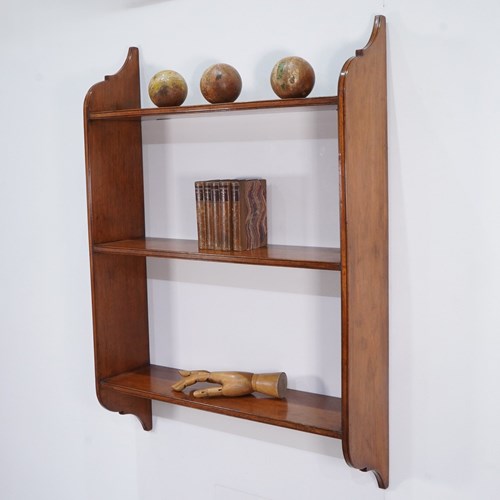 Faded Mahogany Wall Shelves