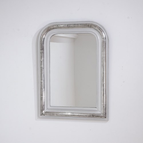 Silver Leaf And Painted Mirror