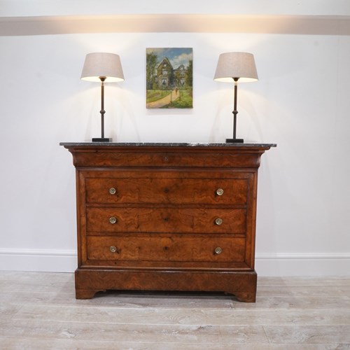 Burr Walnut Commode