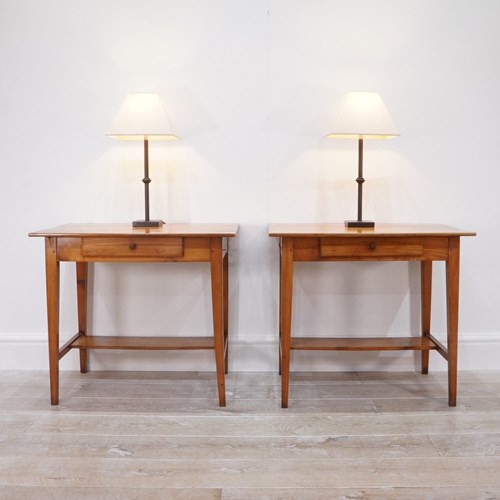 Pair Of Fruitwood Side Tables