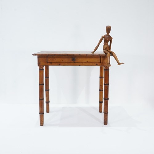 Faux Bamboo Side Table