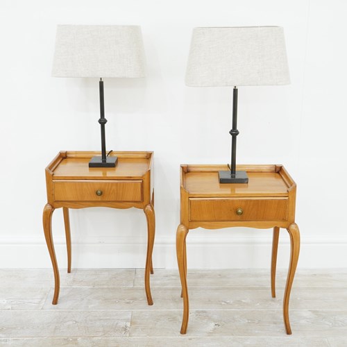 Pair Of Fruitwood Side Tables