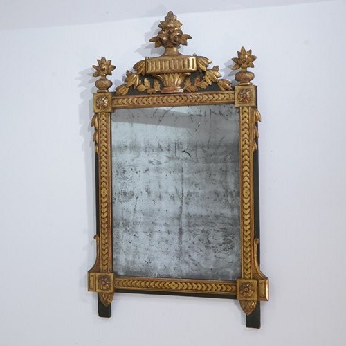 French Painted Wall Mirror