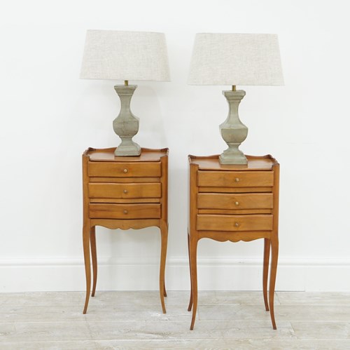 Pair Cherrywood Bedsides