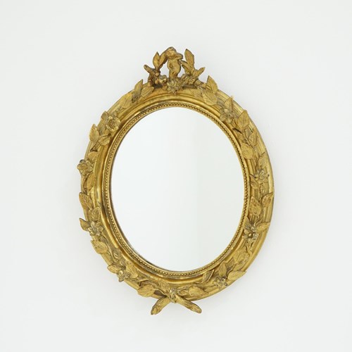 Small Oval Wall Mirror.