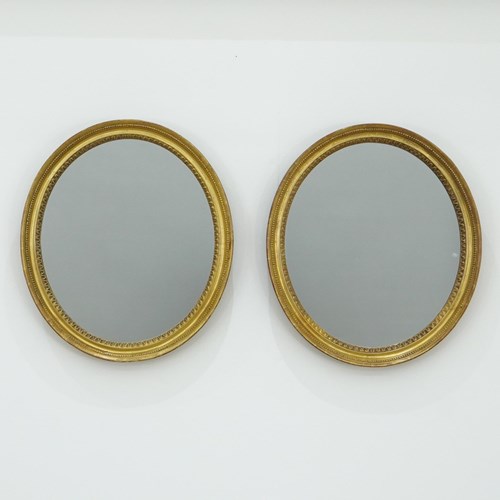 Pair Of Oval Mirrors