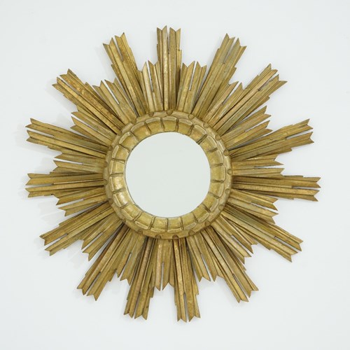 Earthy Double Sunburst Mirror