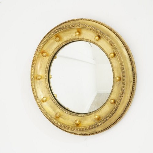 Gilded Convex Mirror
