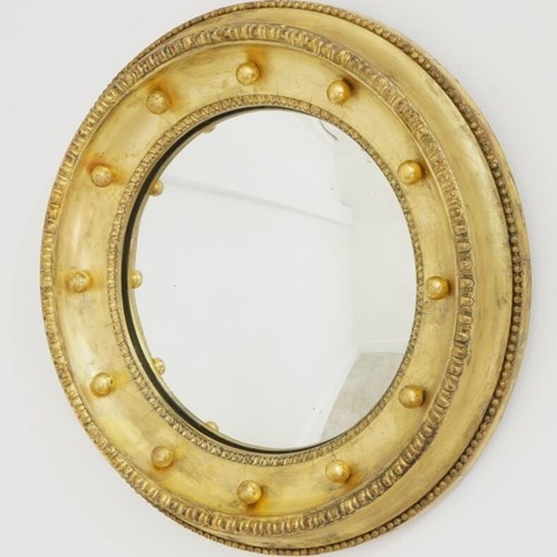 Gilded Convex Mirror