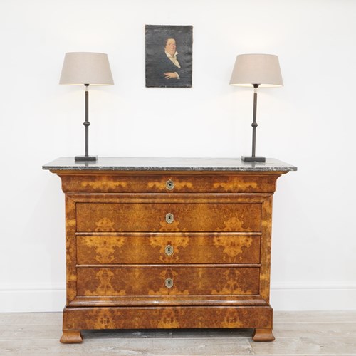 Burr Walnut Commode