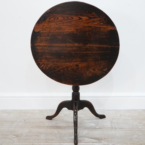Country Elm Tripod Table