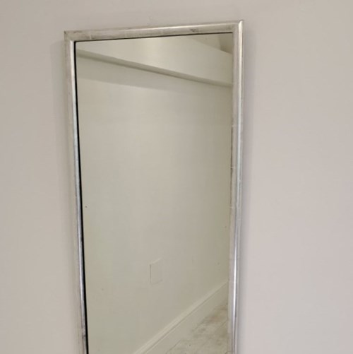 Narrow Silver Leaf Bistro Mirror.