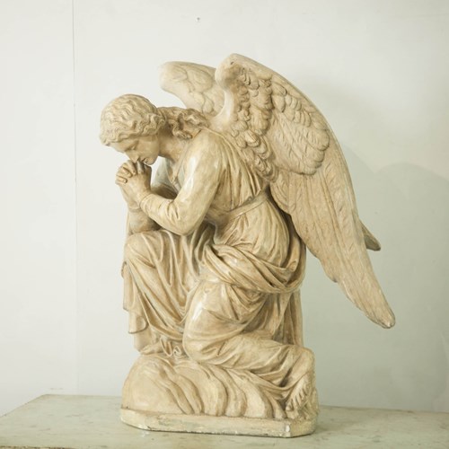Plaster Angel Figure