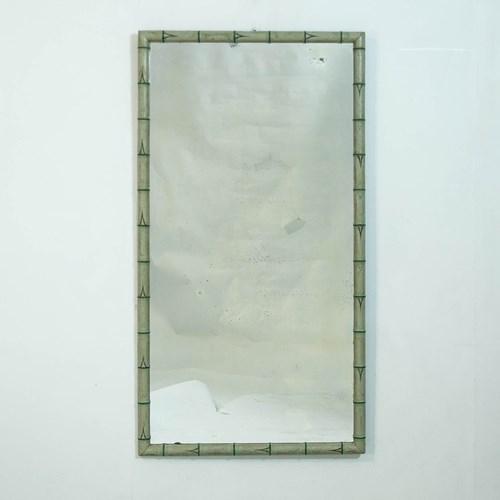 Faux Painted Bamboo Mirror