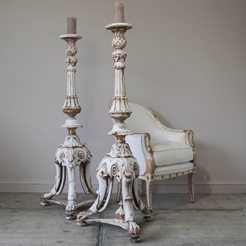 Pair Of  Large Scale Candlesticks