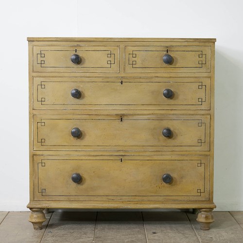 English Painted Chest Of Drawers