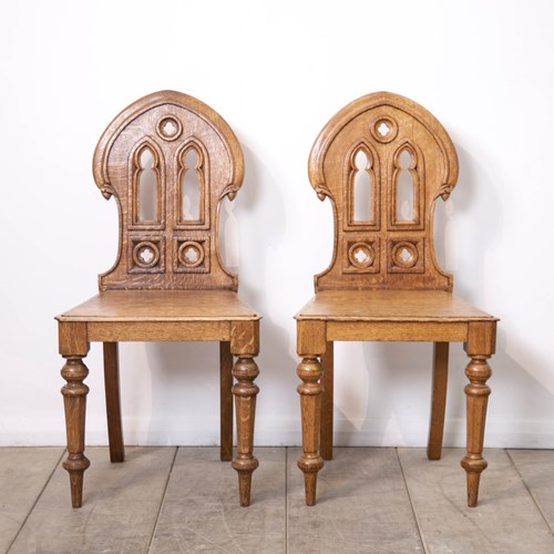 Pair Of  Hall Chairs