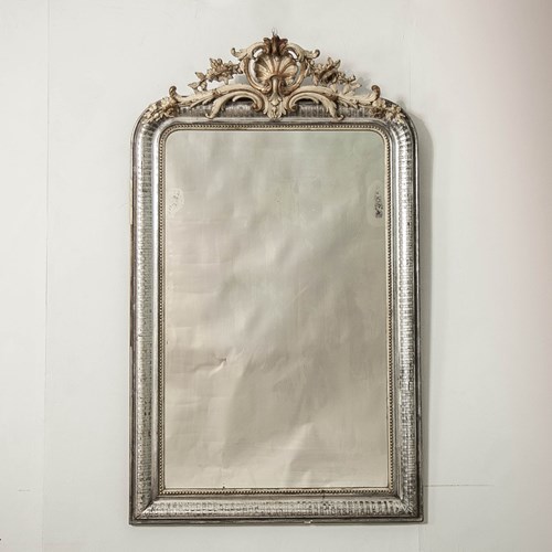 Silver Louis Philippe Mirror