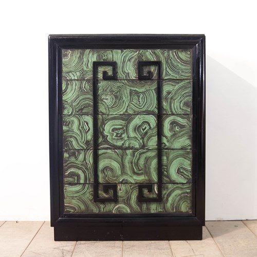 Faux Malachite Chest Of Drawers