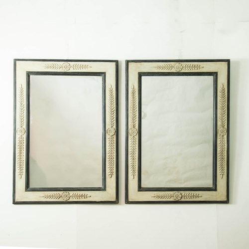Pair Of  Painted Wall Mirrors
