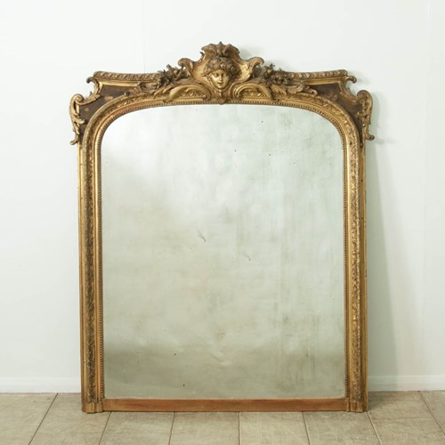Gilded Overmantel Mirror